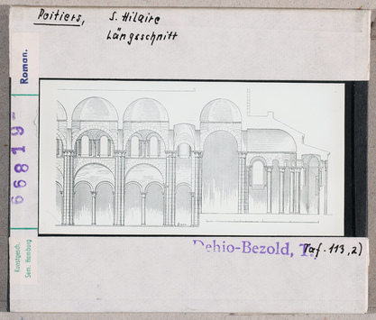 Vorschaubild Poitiers: Saint-Hilaire, Längsschnitt 